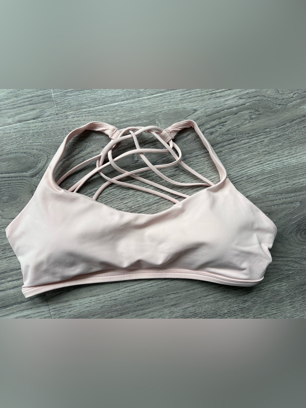 Lululemon Free To Be Wild Sports Bra - Light Pink / Baby Pink - Size 12